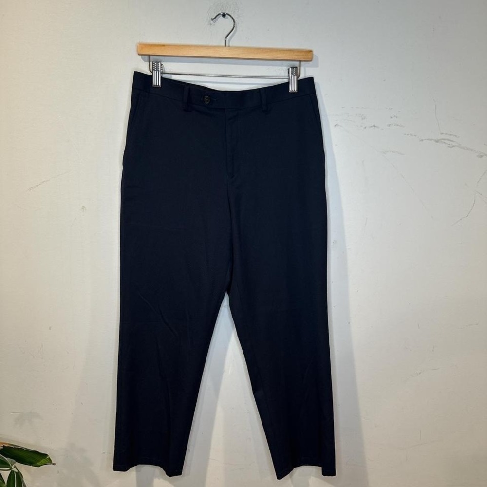 Ralph Lauren Navy blue straight leg trousers quiet luxury Mens 30W/30R